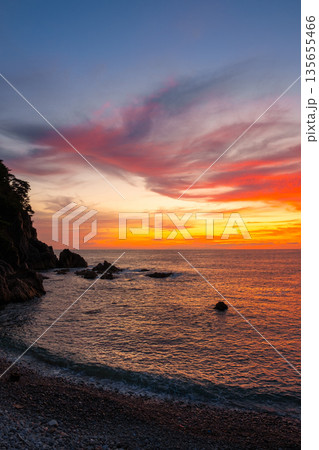 笹川流れ・夕景 135655466