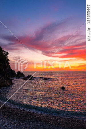 笹川流れ・夕景 135655467