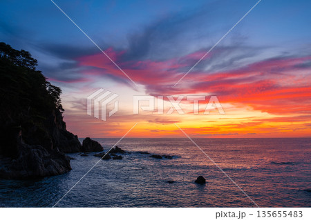 笹川流れ・夕景 135655483