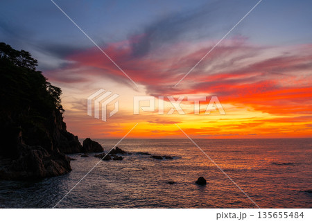 笹川流れ・夕景 135655484