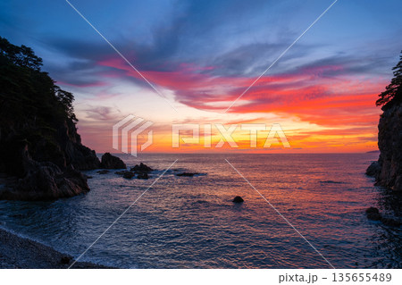 笹川流れ・夕景 135655489