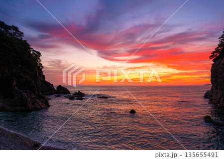 笹川流れ・夕景 135655491