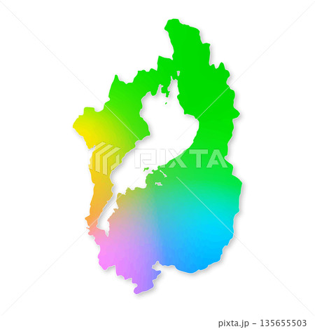 滋賀県地図 135655503