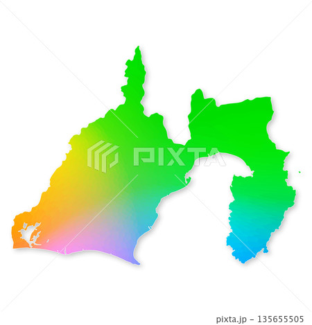 静岡県地図 135655505