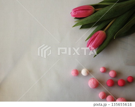 チューリップとちりめん玉　春の音 135655618