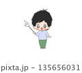 指さし棒で説明する人 135656031
