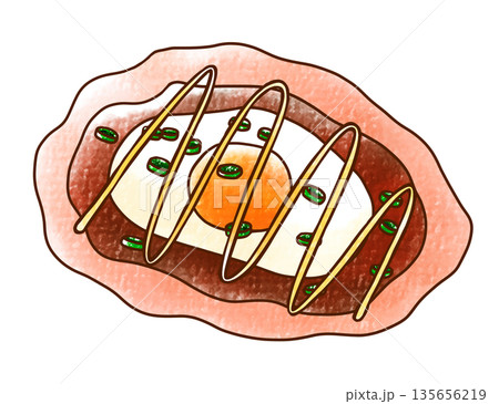 ゆるめシンプルたません　アナログ風 135656219