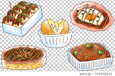 簡易街頭小吃套裝（模擬風格） 135656223