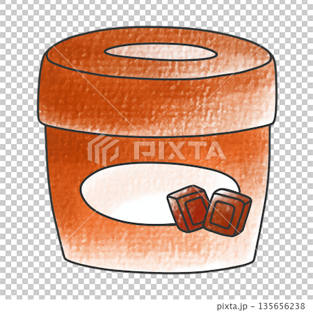 一杯簡單輕鬆的巧克力醬，復古風格 135656238