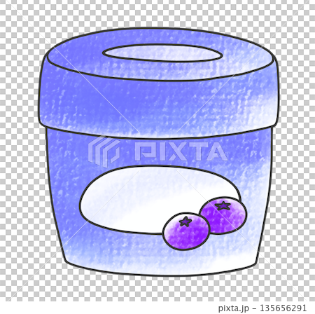 Simple and easy cup of blueberry jam, analog style Simple and easy cup of blueberry jam, analog style 135656291