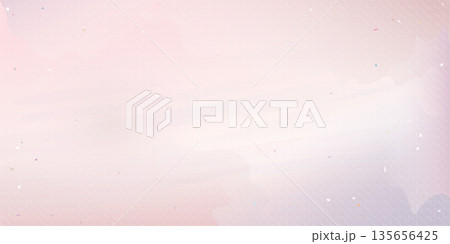 Abstract pink watercolor stained on white paper textured digital painting background. Valentine concept background template. 135656425