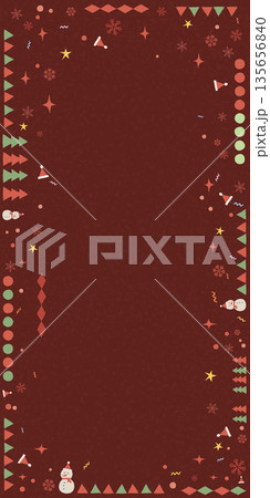 Christmas elements background childish style have blank space. Merry Xmas and Happy New Year vector illustration greeting card vertical template. Christmas elements background childish style have blank space. Merry Xmas and Happy New Year vector illustration greeting card vertical template. 135656840