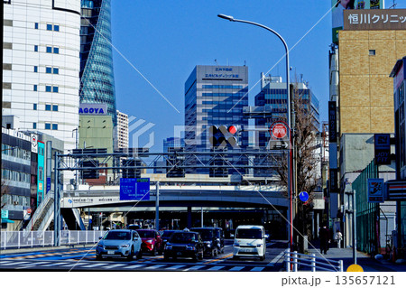 都市の変貌 愛知県名古屋市名古屋駅周辺のビル群 都市の変貌 愛知県名古屋市名古屋駅周辺のビル群 135657121