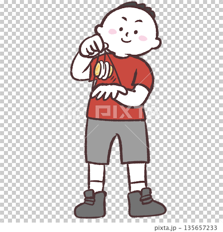 ヨーヨーがうまい人のイラスト ヨーヨーがうまい人のイラスト 135657233