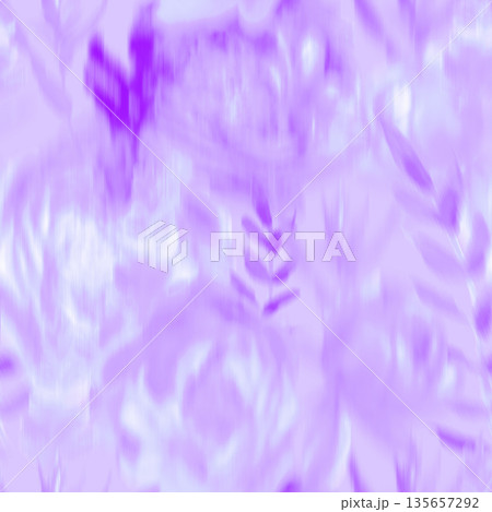 Seamless pattern with a blur effect and flowers for textiles 135657292