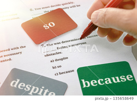 English grammar exam practice sheet and colorful flashcards English grammar exam practice sheet and colorful flashcards 135658649