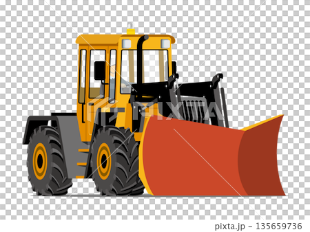除雪車_除雪ドーザー 135659736
