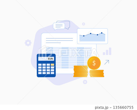 Accounting software development with billing invoicing payroll tax dashboards reporting, automation reconciliation, ERP modules finance teams build tools to manage data grow business illustration Accounting software development with billing invoicing payroll tax dashboards reporting, automation reconciliation, ERP modules finance teams build tools to manage data grow business illustration 135660755