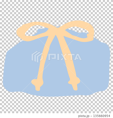 Simple explanatory illustration cut series for use in admission guides | Lunch bag Simple explanatory illustration cut series for use in admission guides | Lunch bag 135660954