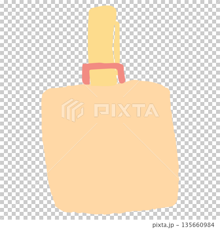Simple explanatory illustration cut series for use in admissions information | Indoor shoe bag 135660984