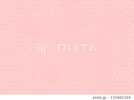 医療系理系の化学構造式風ピンク系の背景画像 135662164