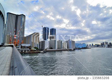 隅田川 再開発が進む勝どき・豊海地区 隅田川 再開発が進む勝どき・豊海地区 135663208