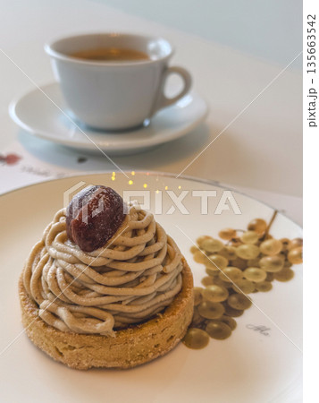 和栗のモンブラン　コーヒーセット 135663542