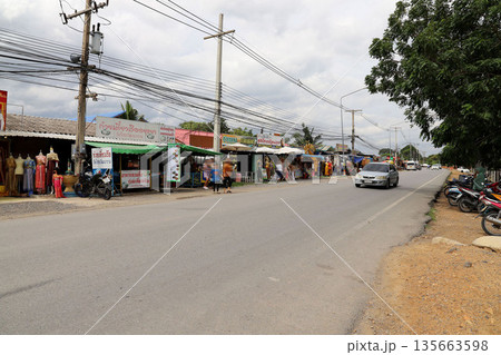 タイ王国 アユタヤ 街の風景 タイ王国 アユタヤ 街の風景 135663598