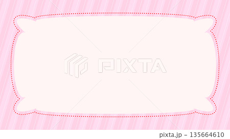 ストライプ模様の図形のシンプルな背景イラスト 135664610