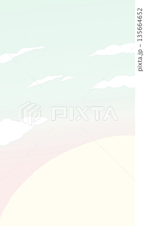 丘　雲　縦長　背景 135664652