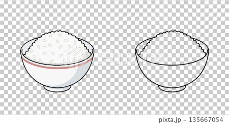 小飯碗圖示插圖 135667054