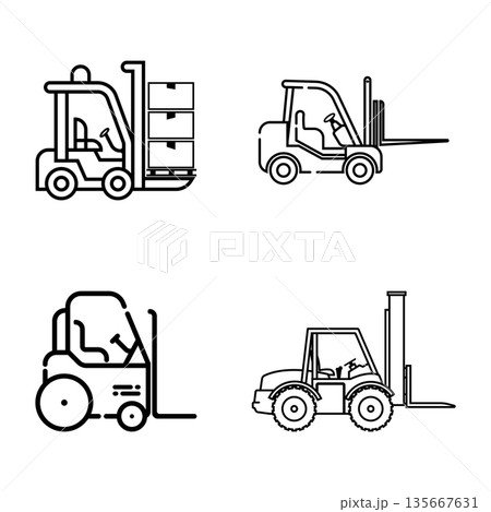 forklift icon 135667631