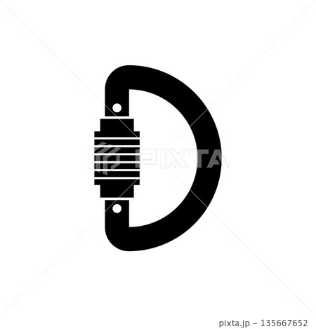 Carabiner Icon Illustration 135667652