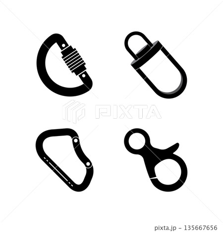 Carabiner Icon Illustration 135667656
