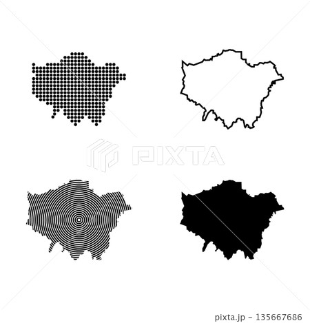 London city map symbol icon London city map symbol icon 135667686