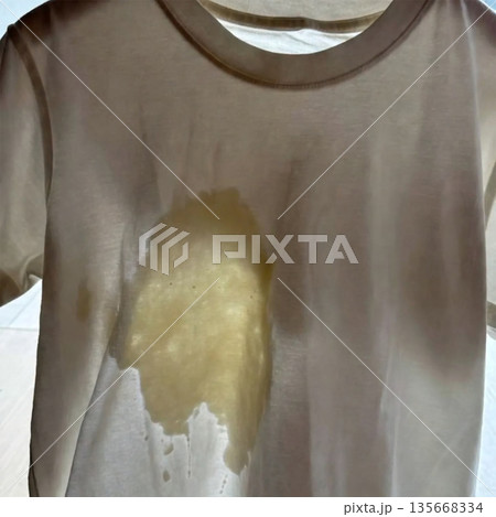 stain, contamination, stain mark, dirt, fabric stain, food stain, water stain, oil stain, stubborn stain, laundry issue, stain removal, dirty surface, mark, spot stain, discoloration, residue, grime,  135668334