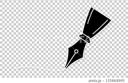 嗜好日記：用鋼筆寫的簡單圖示插圖 135668995