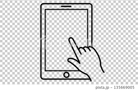 Subjects/Information: Tablet icon illustration symbolizing digital learning and ICT Subjects/Information: Tablet icon illustration symbolizing digital learning and ICT 135669005