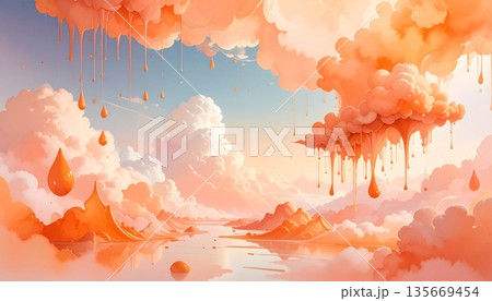 fire in the clouds 135669454