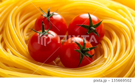 italian pasta with tomatoes italian pasta with tomatoes 135669502
