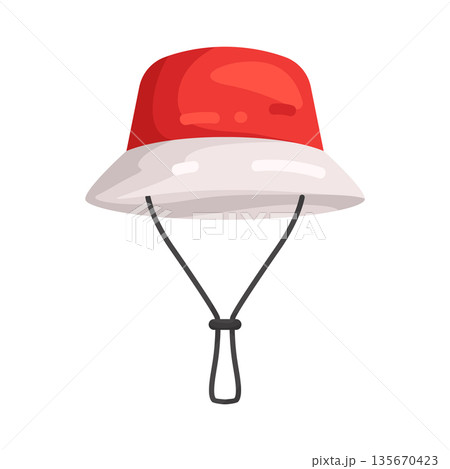 Illustration of bucket hat 135670423