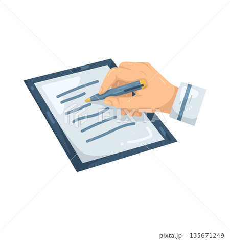 Illustration of Write Illustration of Write 135671249