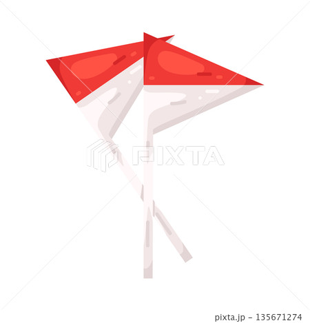 Illustration of Indonesia Flag Illustration of Indonesia Flag 135671274