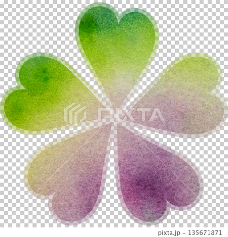 Beautiful watercolor flower icon image illustration 135671871