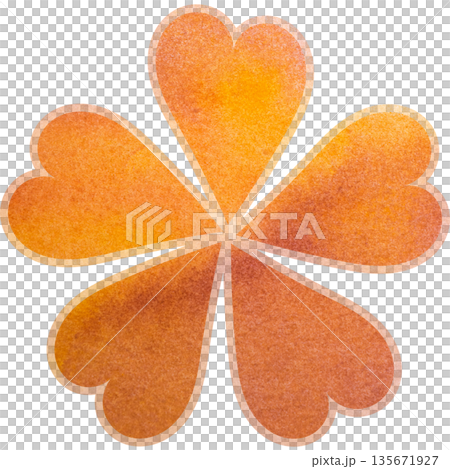 Beautiful watercolor flower icon image illustration 135671927