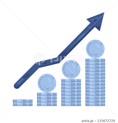 Illustration of Economic growth Illustration of Economic growth 135672720