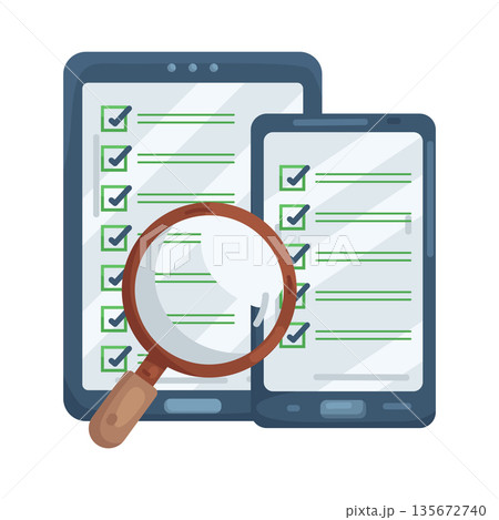 Illustration of checklist  135672740