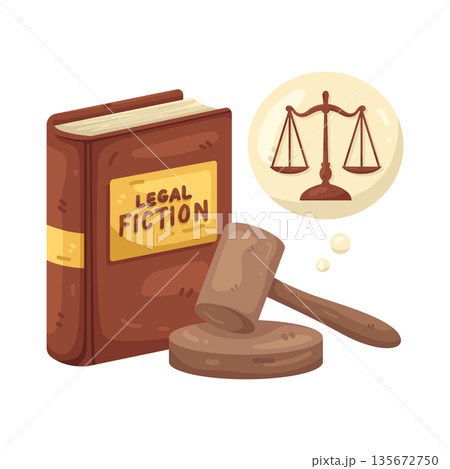 Illustration of Legal fiction Illustration of Legal fiction 135672750