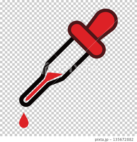Dropper icon red 135672882