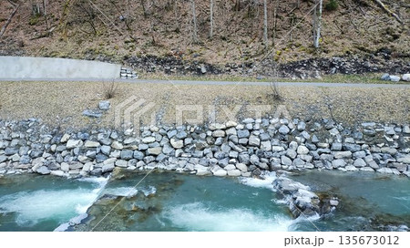 Interlaken, Switzerland - March 18 2023: Surrounding View of Mountanious Interlaken Interlaken, Switzerland - March 18 2023: Surrounding View of Mountanious Interlaken 135673012